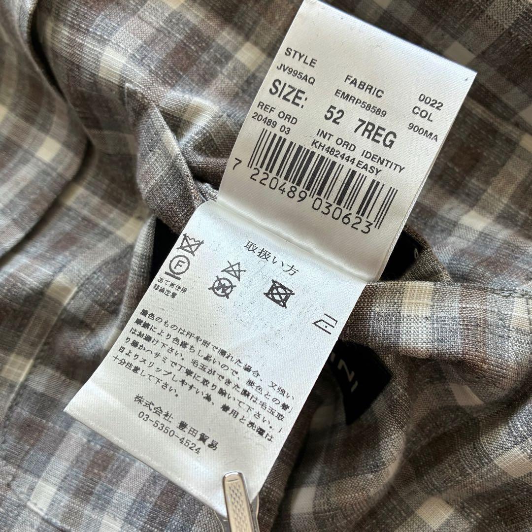 未使用級 LARDINI テーラードジャケット アンコン イタリア製 52