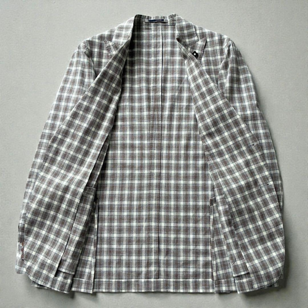 未使用級 LARDINI テーラードジャケット アンコン イタリア製 52