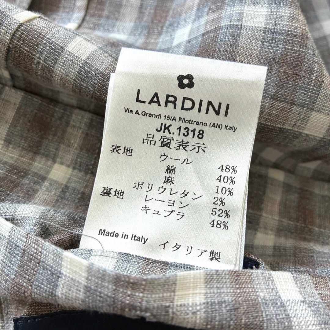 未使用級 LARDINI テーラードジャケット アンコン イタリア製 52
