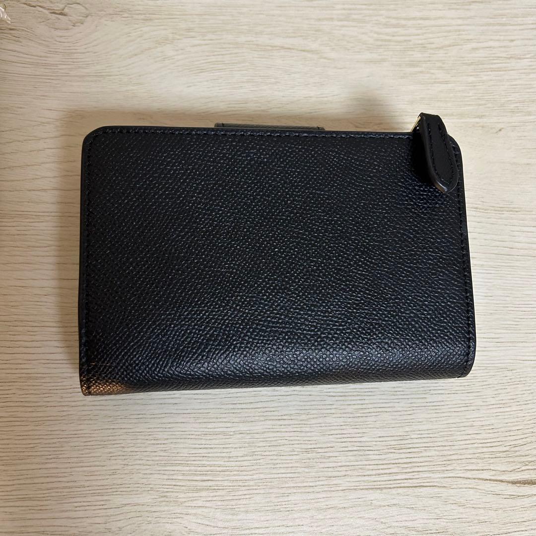 COACH ブラック 二つ折り財布　C6390