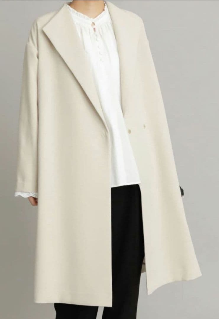新品タグ付きURBAN RESEARCH DOORS ダブルクロスガウンコート