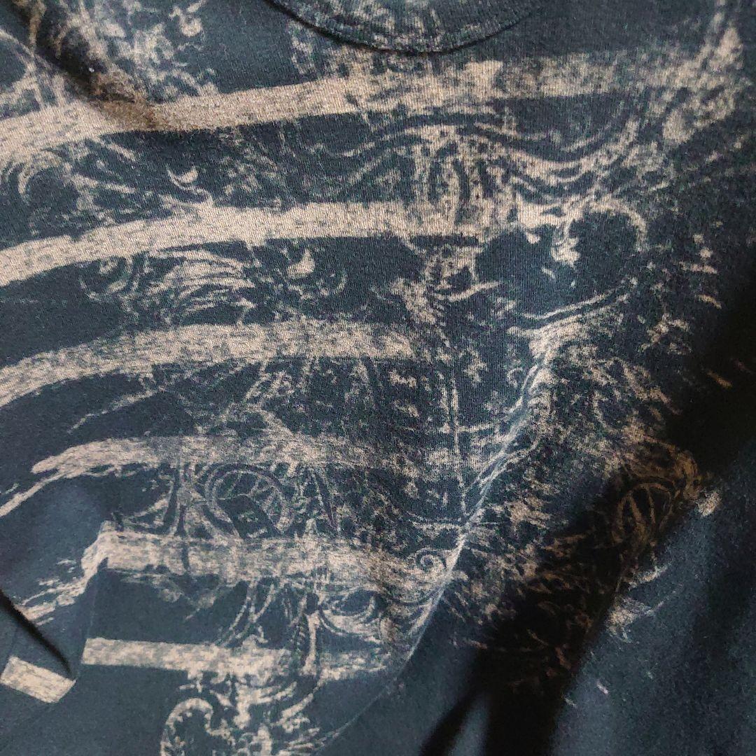 SHELLAC Emblem Border プリントTシャツ B'z稲葉浩志着用