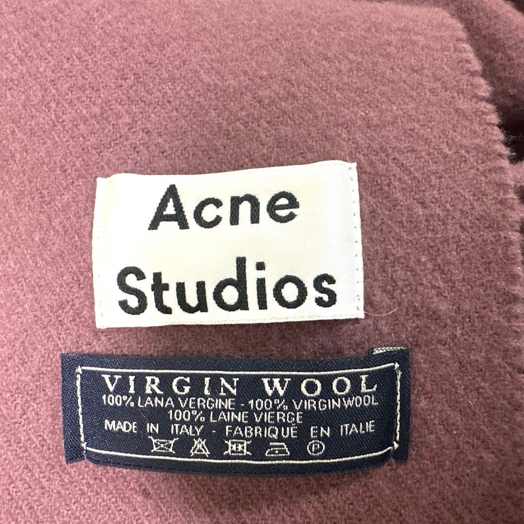 Acne Studios 大判マフラー マロンレッド