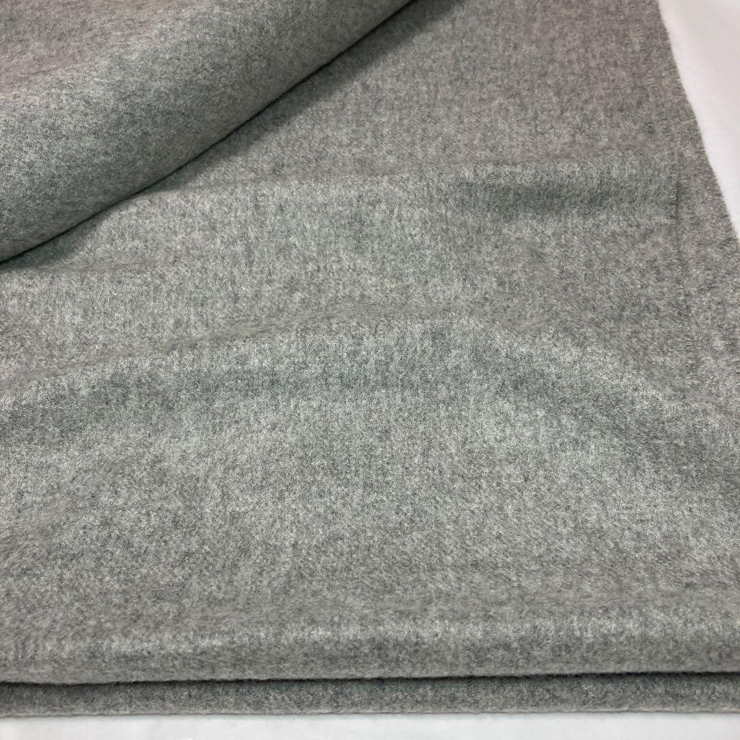 美品 ジョンストンズ カシミヤ100％ 大判ストール ライトグレー