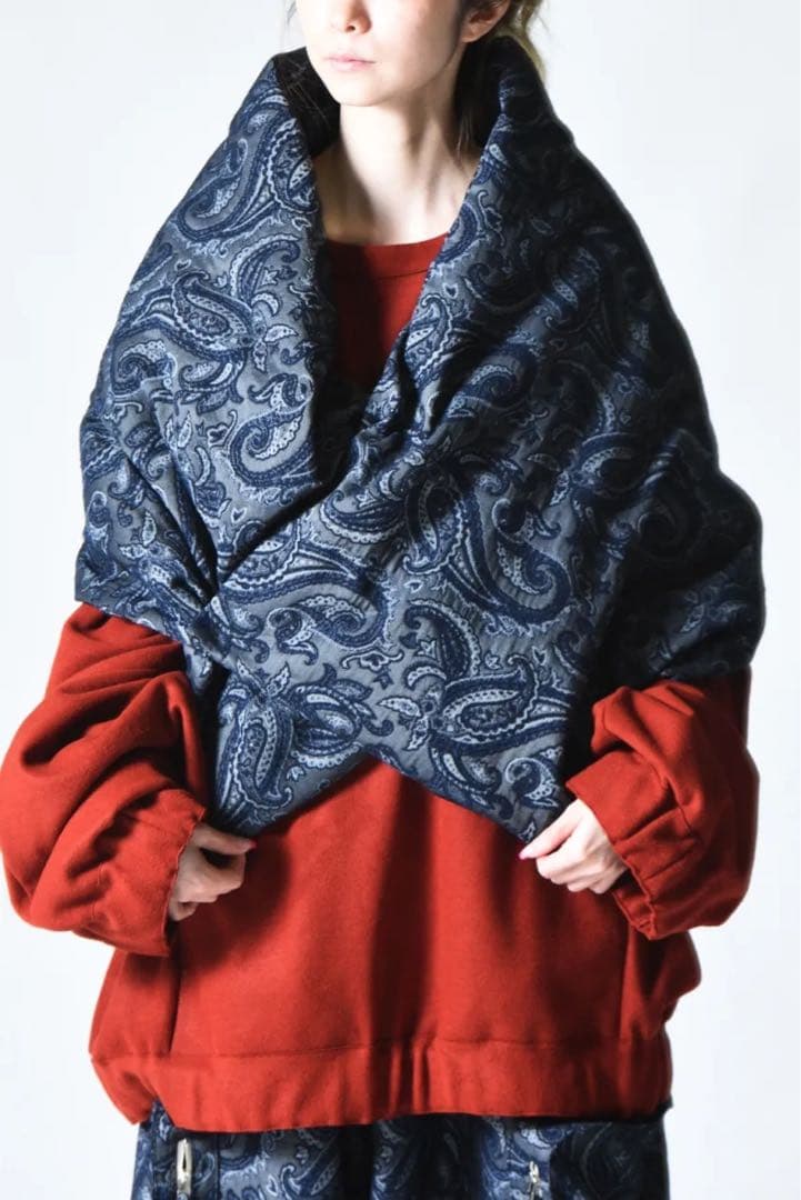 【23AW my beautiful landlet ジャガードダウンストール】