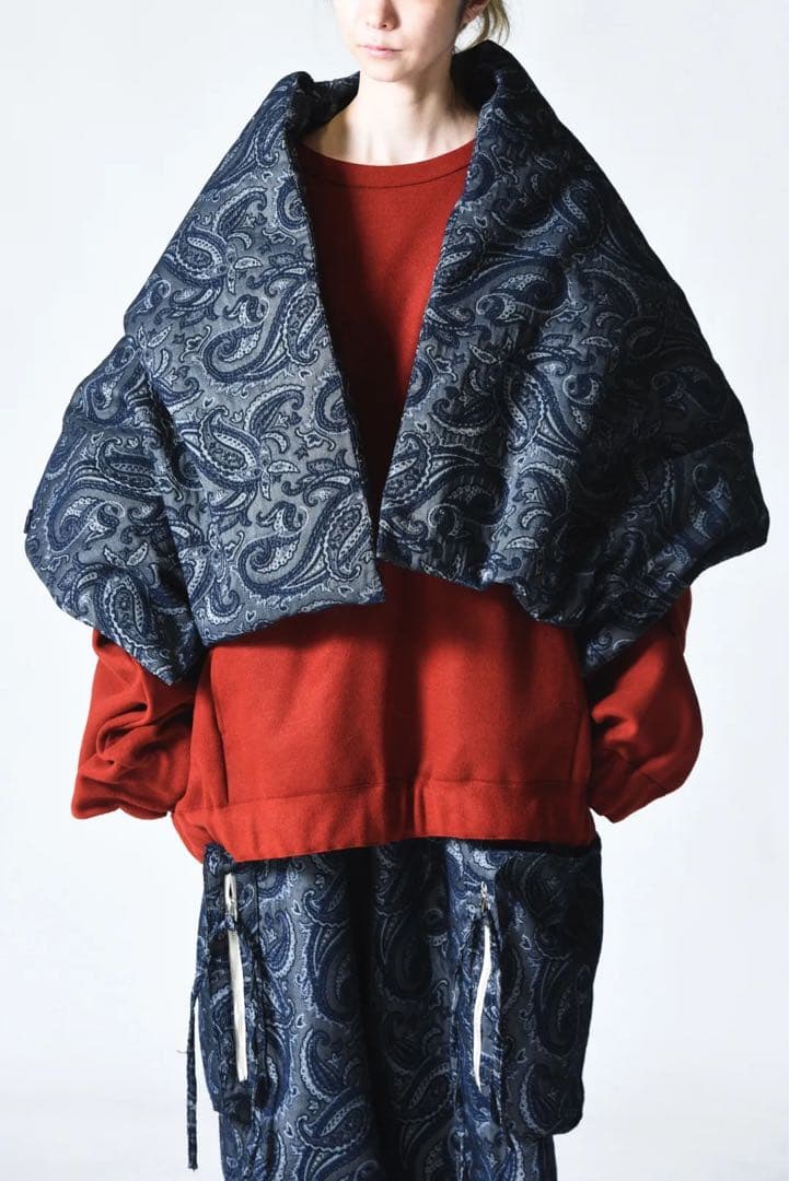 【23AW my beautiful landlet ジャガードダウンストール】