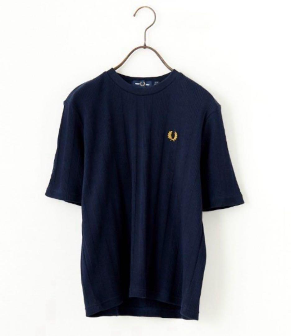 フレッドペリー ネイビー tシャツ　FRED PERRY
