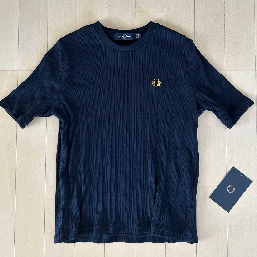 フレッドペリー ネイビー tシャツ　FRED PERRY