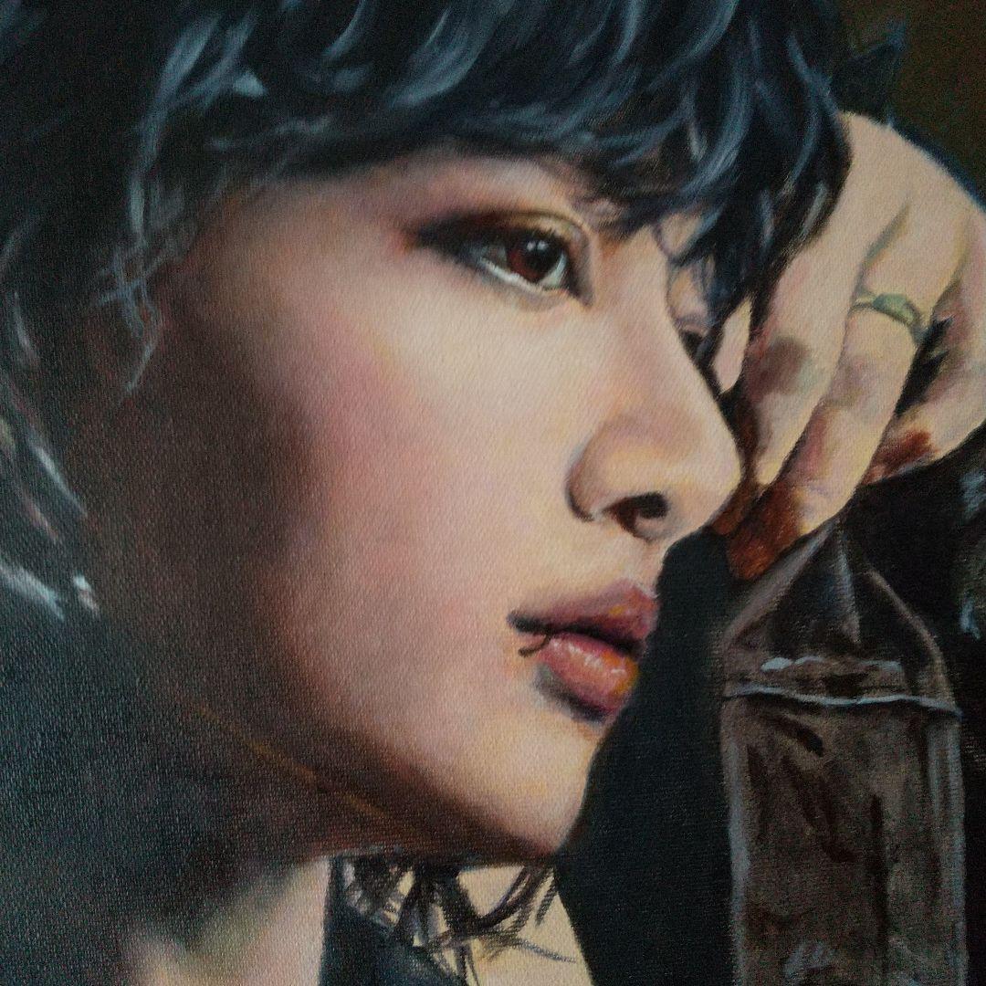 人物画#10 男性の肖像 油彩画 30号 F30 油絵