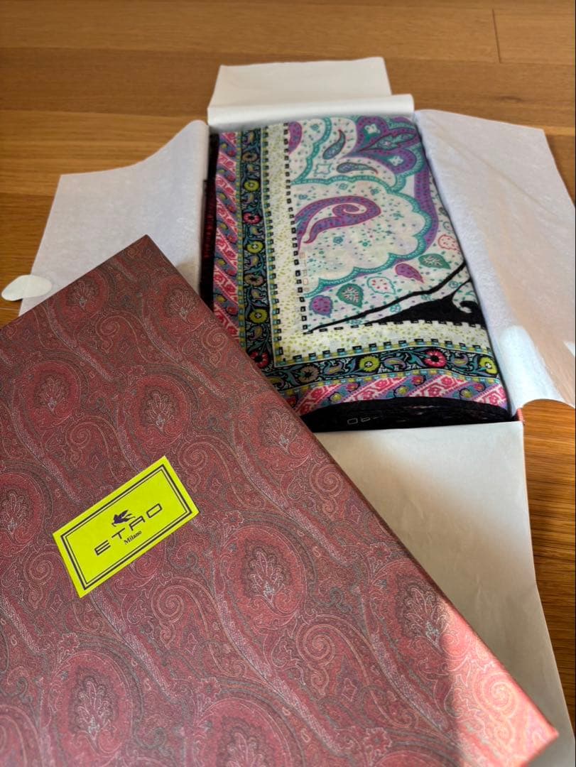 ETRO ペイズリー柄 スカーフ 箱無し