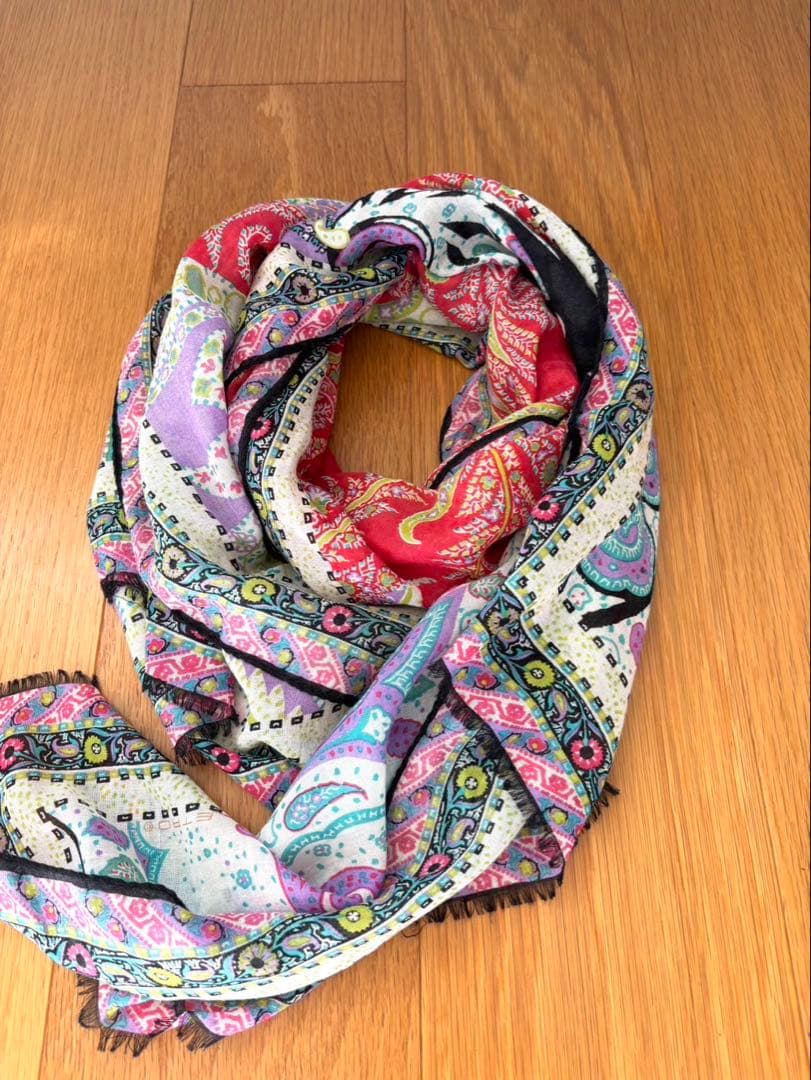 ETRO ペイズリー柄 スカーフ 箱無し