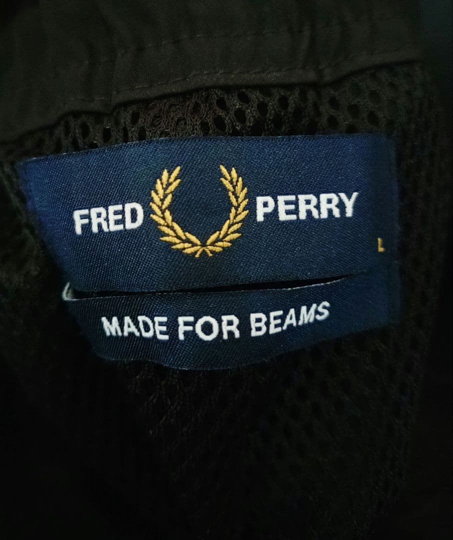 FRED PERRY MADE FOR BEAMS パンツ Lサイズ　ブラック
