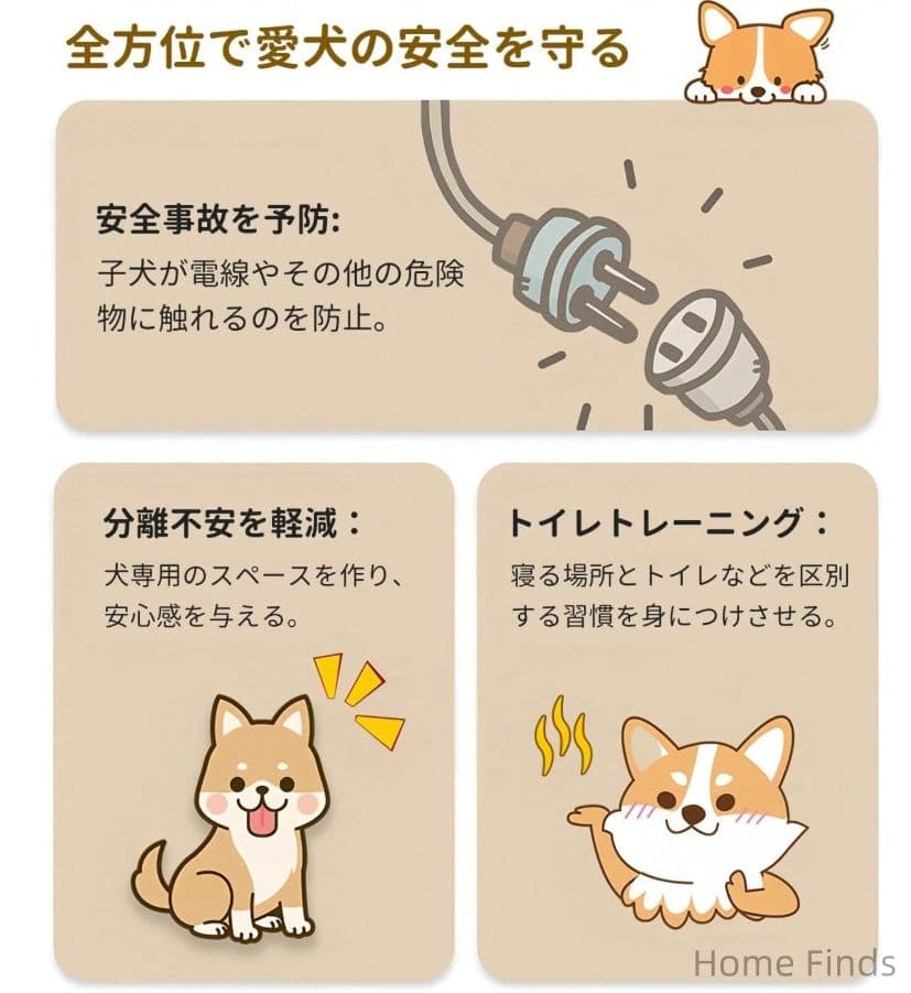 ペットフェンス 室内 犬用 透明アクリル ドア付き 折りたたみ 組立簡単脱走防止