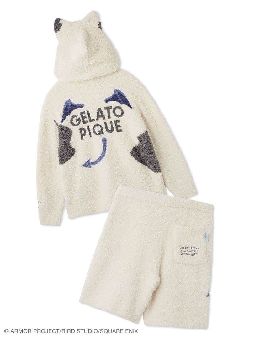 新品【ドラゴンクエスト】ユニセックスジェラートモーモンパーカ＆ハーフパンツセット