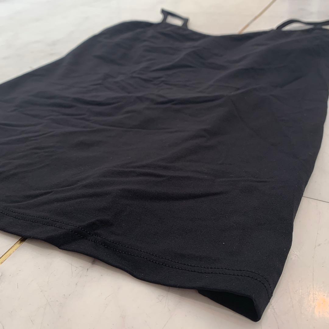 ☆新品・未使用品☆D&G　キャミソール　アンダーウェア　トップス 　黒　ロゴ　M