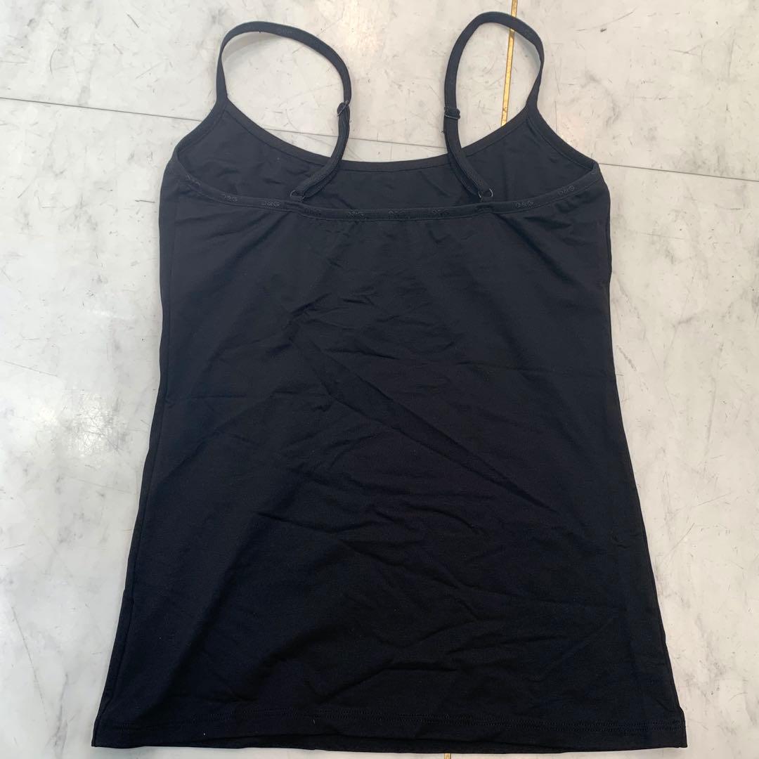 ☆新品・未使用品☆D&G　キャミソール　アンダーウェア　トップス 　黒　ロゴ　M