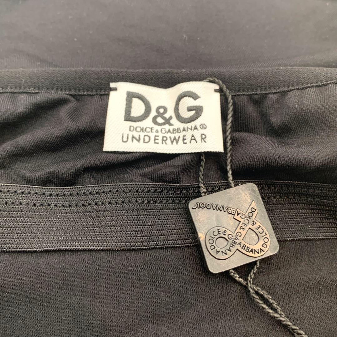 ☆新品・未使用品☆D&G　キャミソール　アンダーウェア　トップス 　黒　ロゴ　M