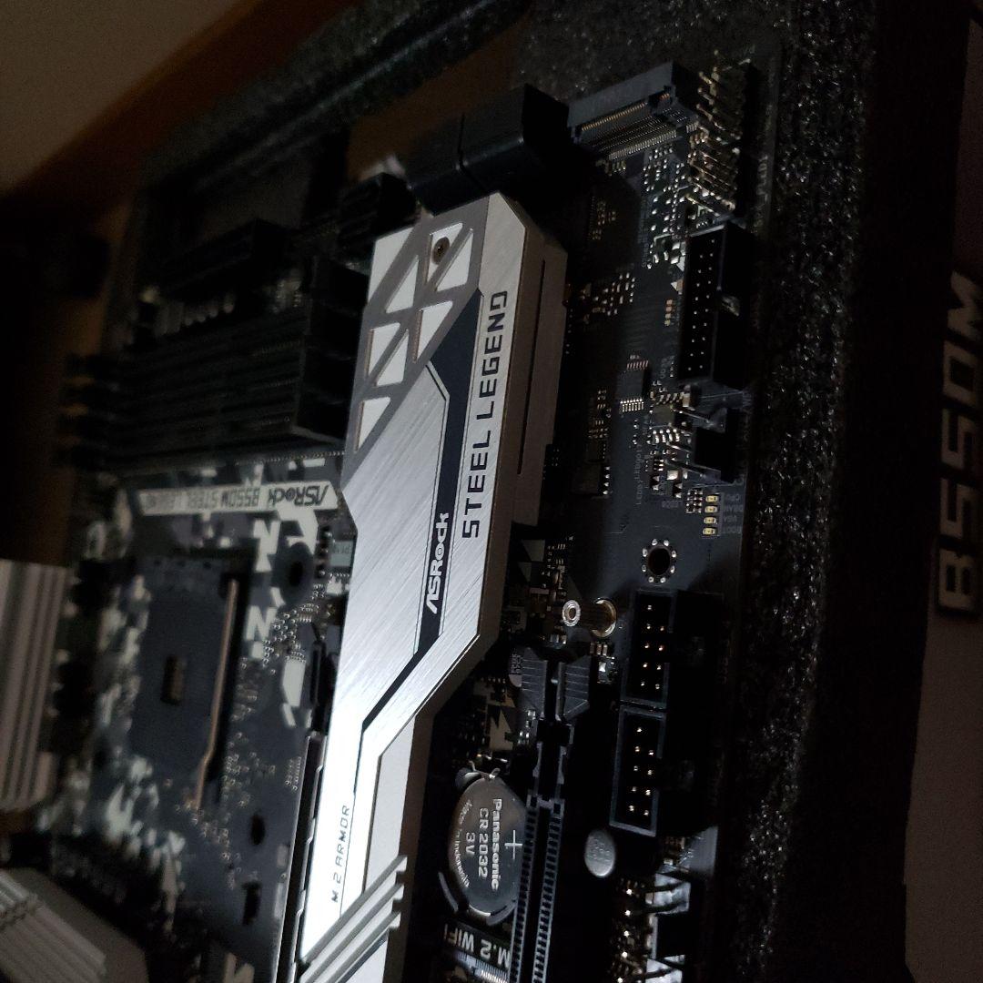 ASRock B550M STEEL LEGEND ⚠sataケーブル×2 なし