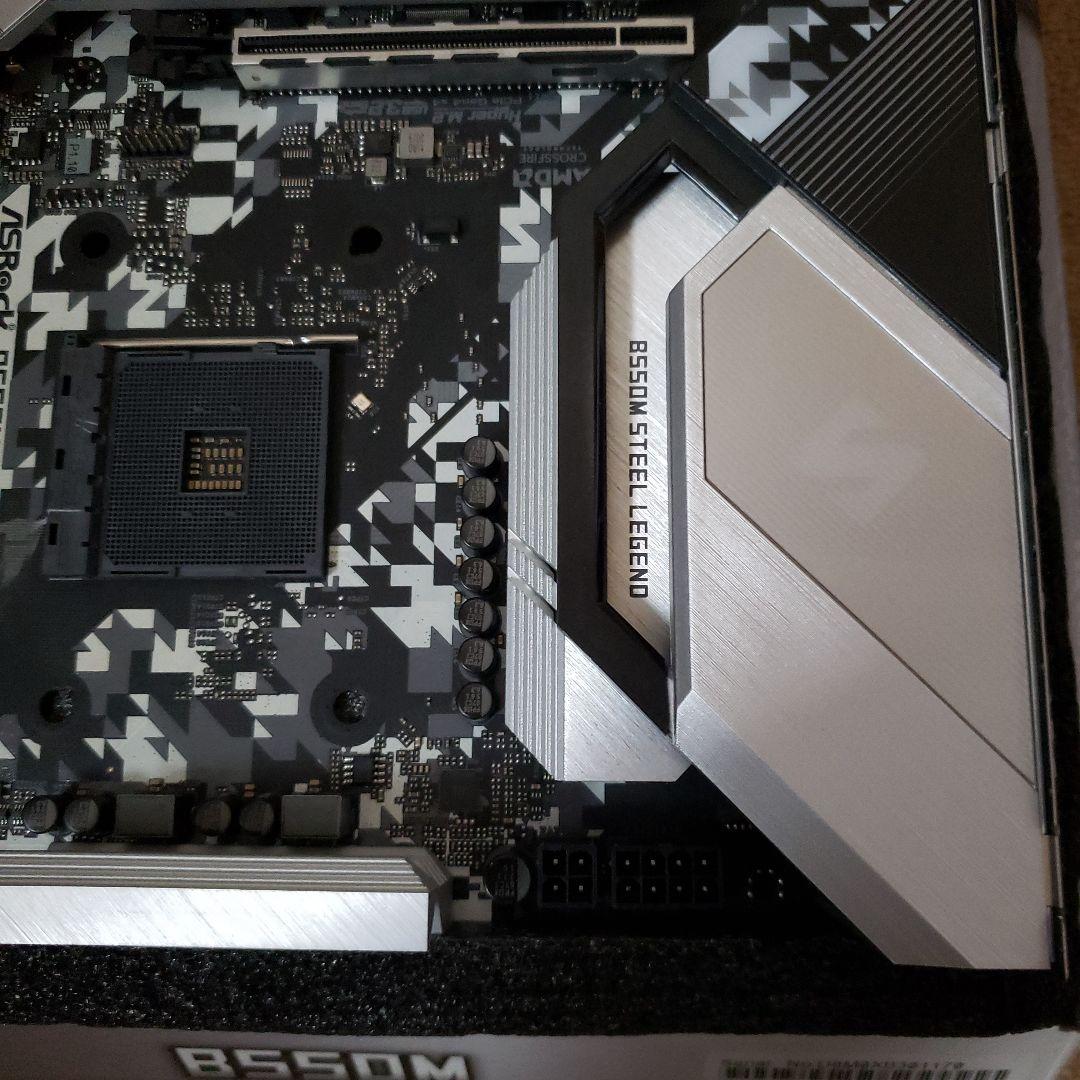 ASRock B550M STEEL LEGEND ⚠sataケーブル×2 なし