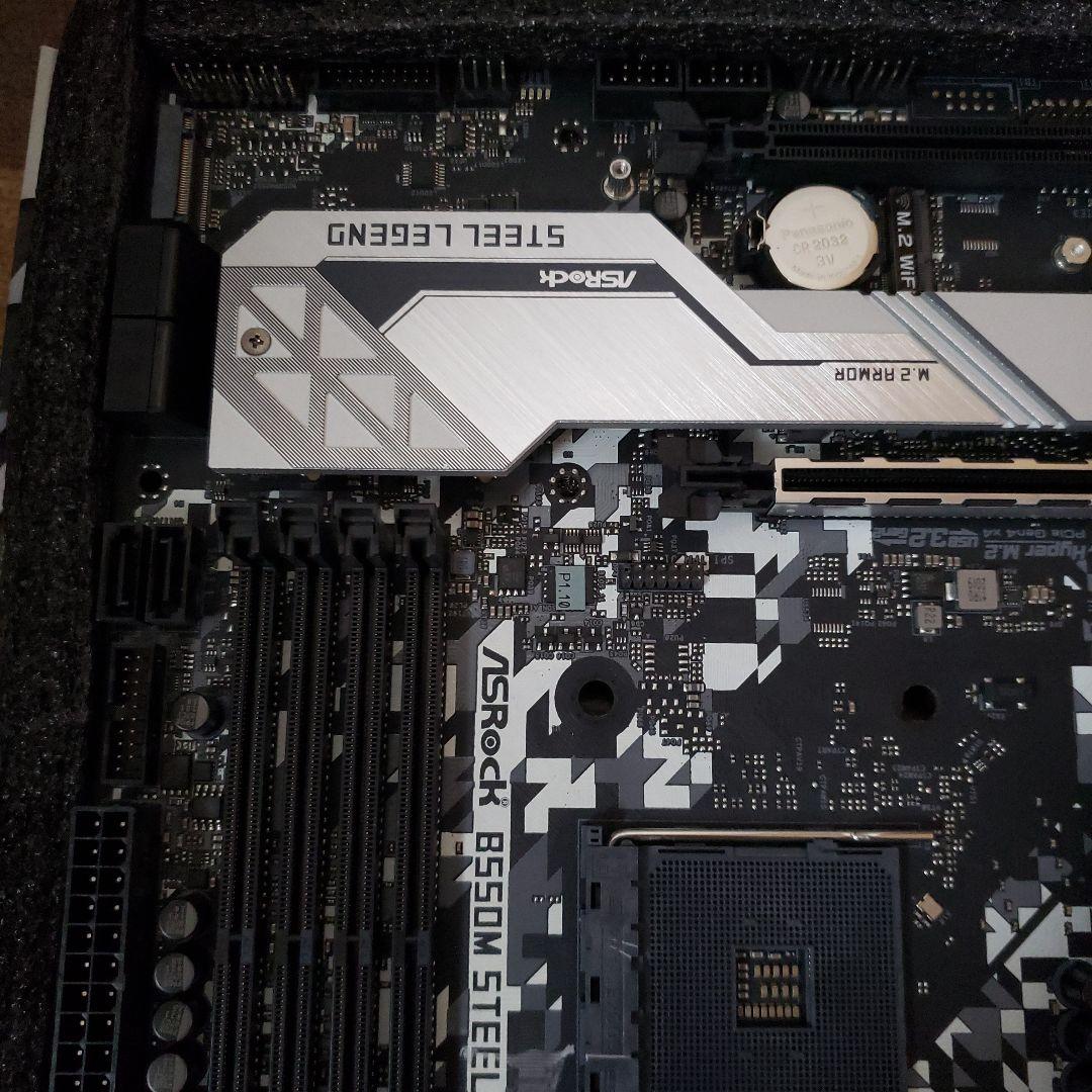 ASRock B550M STEEL LEGEND ⚠sataケーブル×2 なし