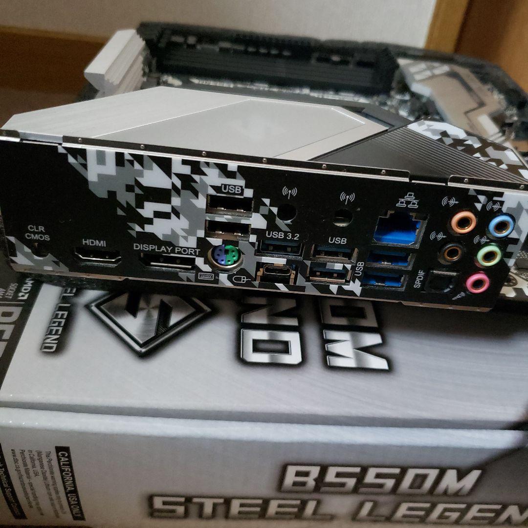 ASRock B550M STEEL LEGEND ⚠sataケーブル×2 なし