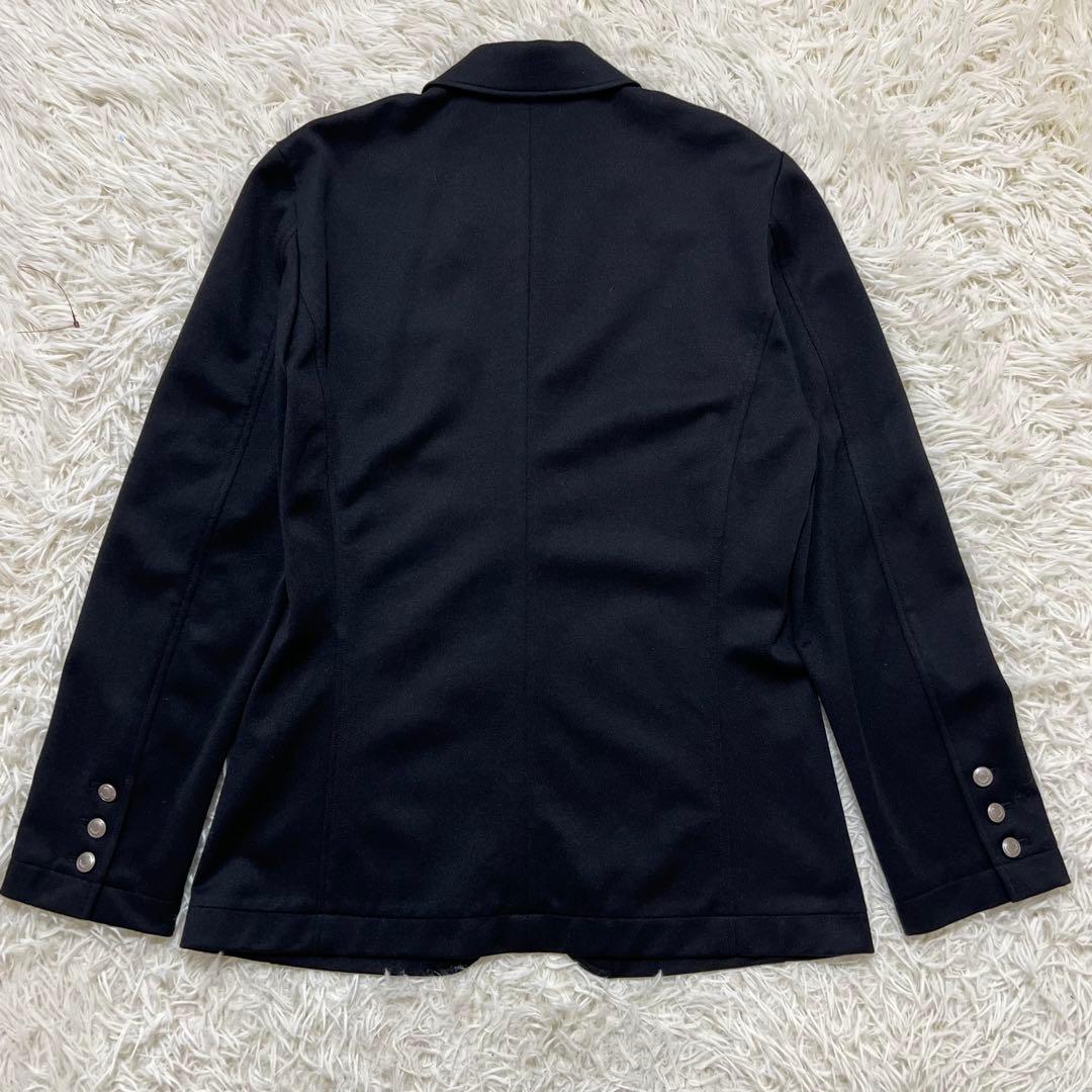 【美品】FRED PERRY テーラードジャケット　銀ボタン　伸縮　ブラック　L