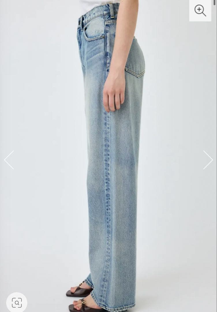 Moussy HW DAMAGE LOOSE STRAIGHT 24 試着のみ