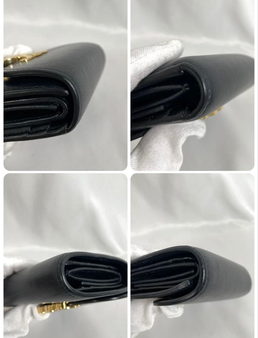 人気 CELINE セリーヌ 三つ折り財布 トリオンフ コンパクトウォレット