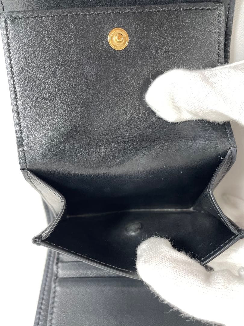 人気 CELINE セリーヌ 三つ折り財布 トリオンフ コンパクトウォレット