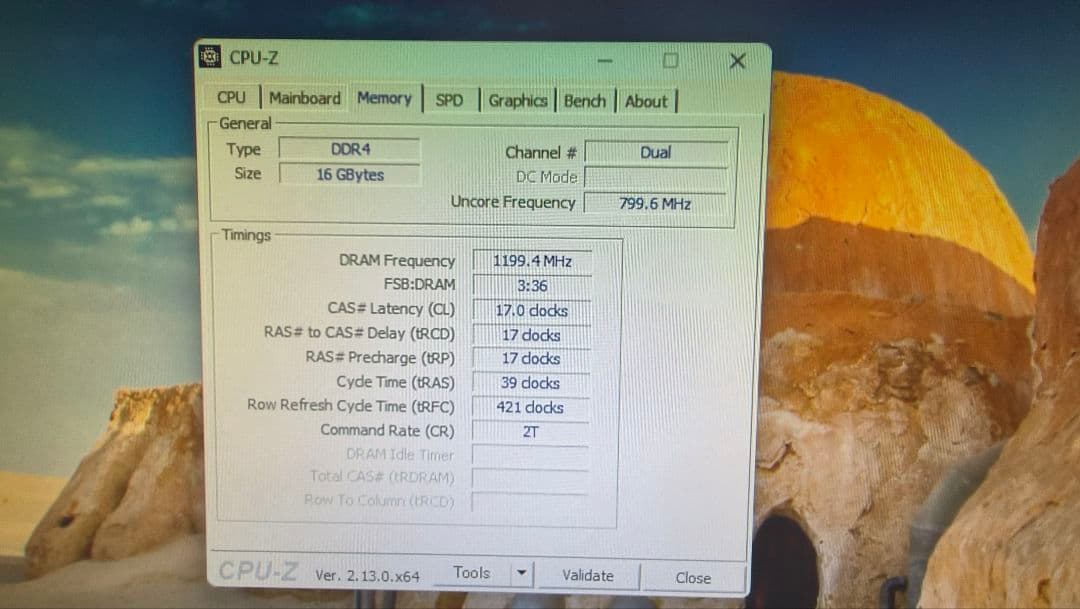 DDR4 8GBx2枚 16GB pc4-2400 動作確認済み ⑤