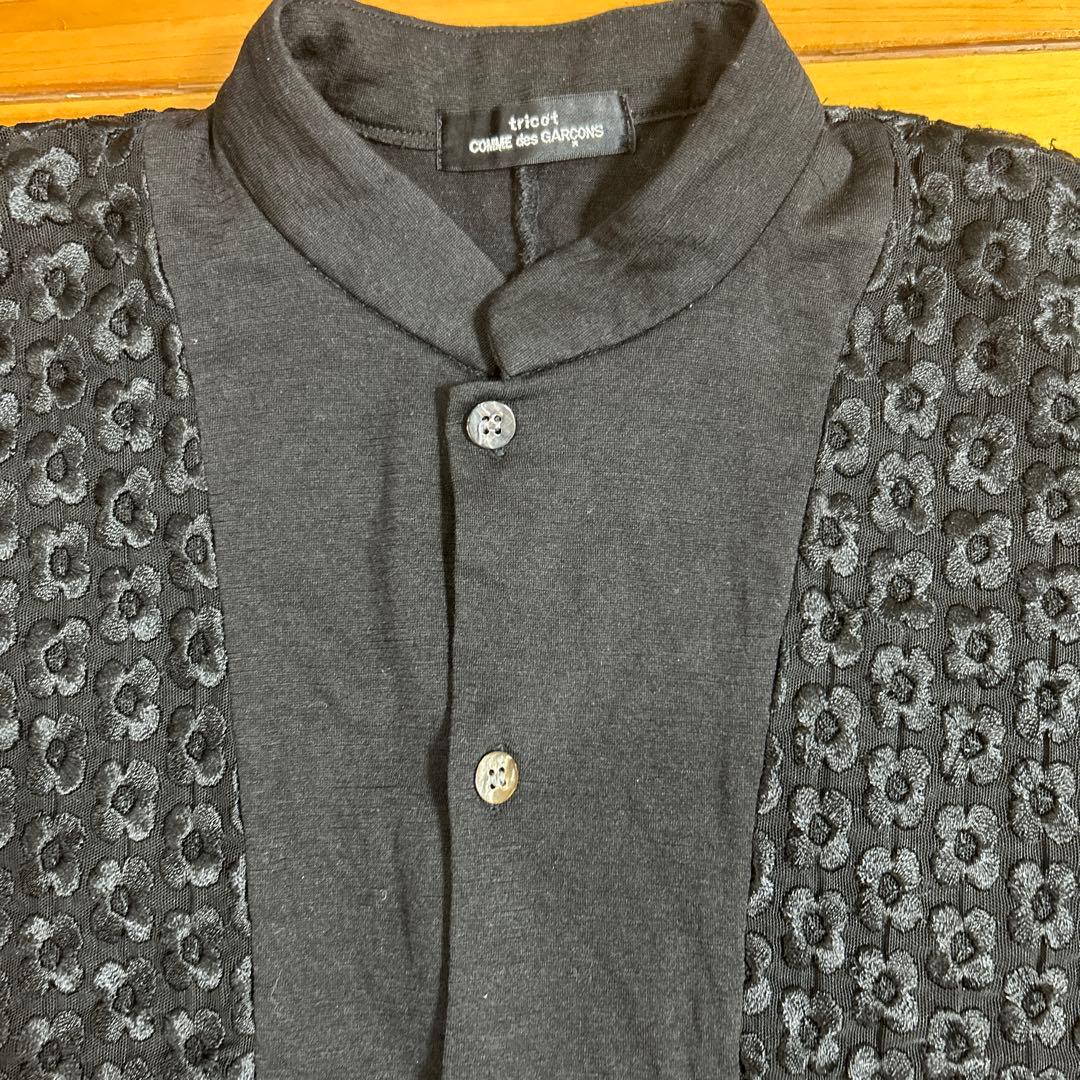 ACE　COMME des GARCONS ウール 総刺繍 レース カーデ