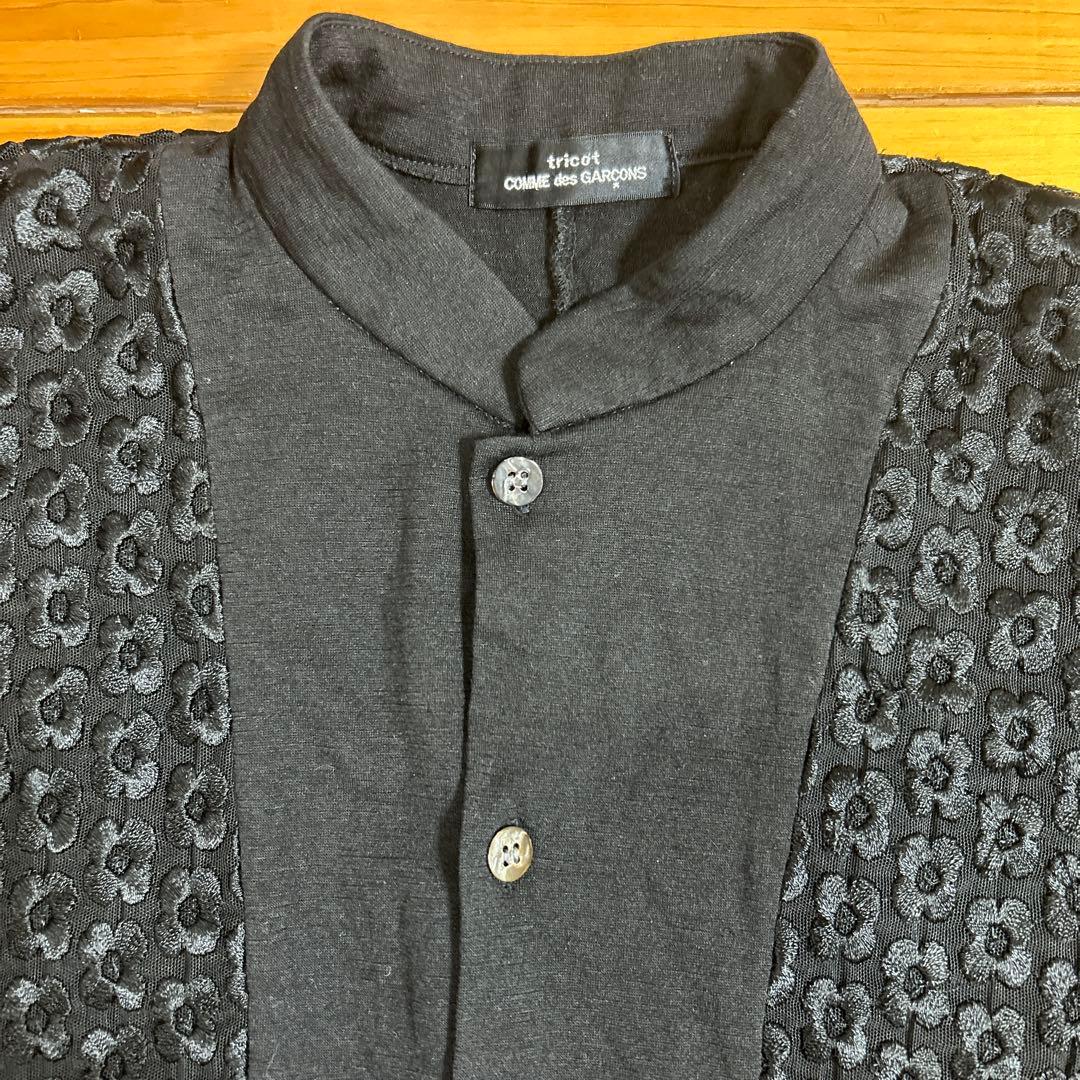 ACE　COMME des GARCONS ウール 総刺繍 レース カーデ