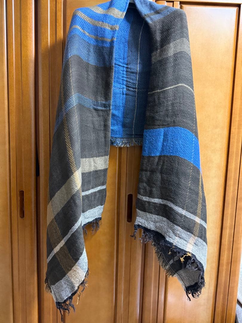 tamaki niime チェック柄ストールroots shawl BIG未使用