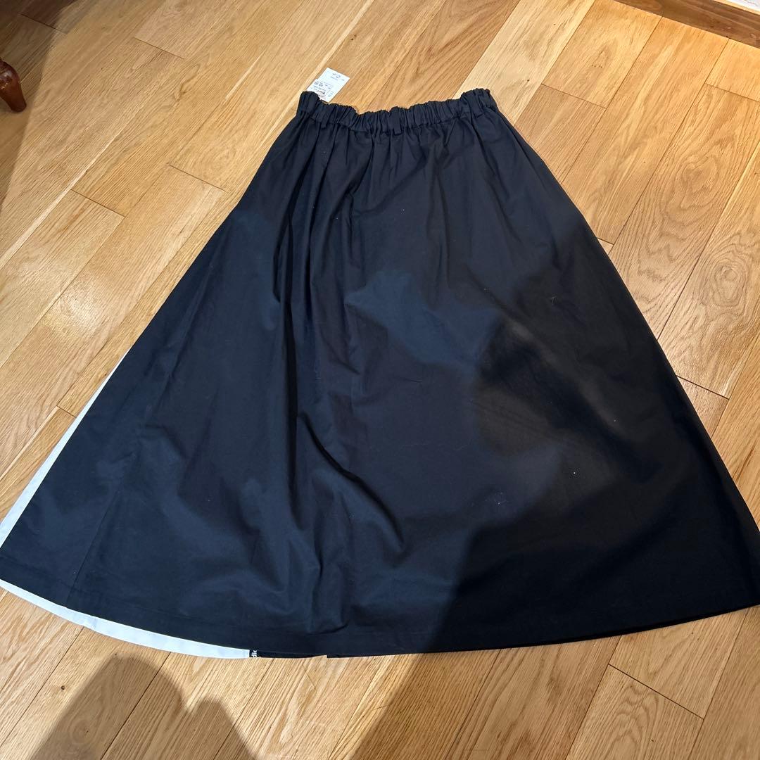 専用blancvert studio ウールン商会　スカート ブラック白　新品