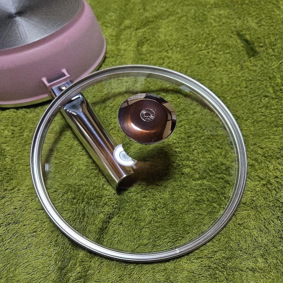 【新品未使用】アサヒ軽金属　オールパン　22cm　ピンク色