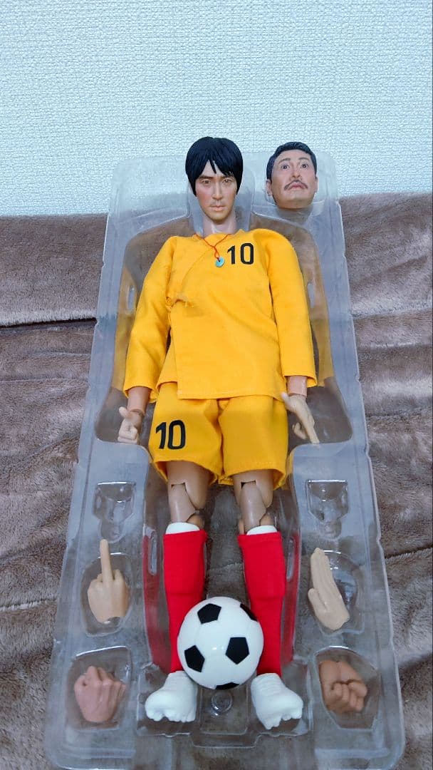 映画.少林サッカー.1/6[阿星(チャウ•シンチー)＆監督ヘッド付]希少品!