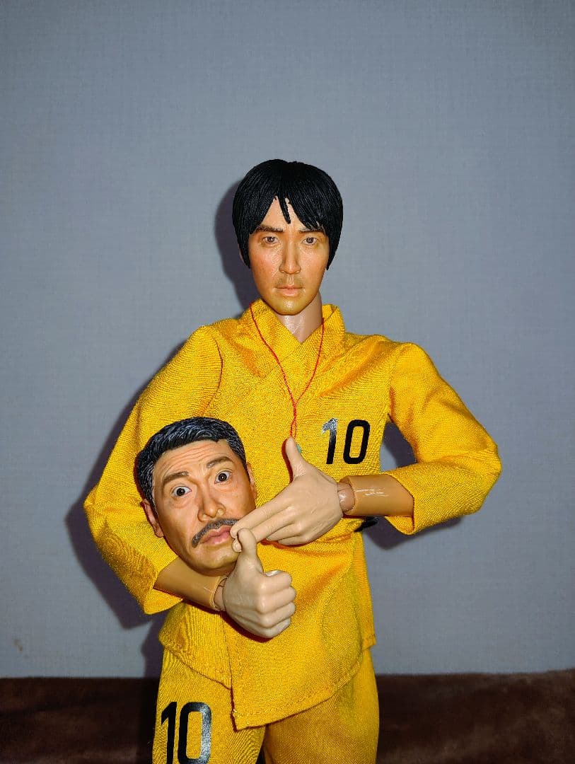映画.少林サッカー.1/6[阿星(チャウ•シンチー)＆監督ヘッド付]希少品!