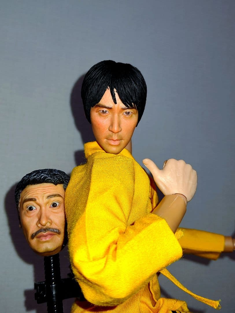 映画.少林サッカー.1/6[阿星(チャウ•シンチー)＆監督ヘッド付]希少品!