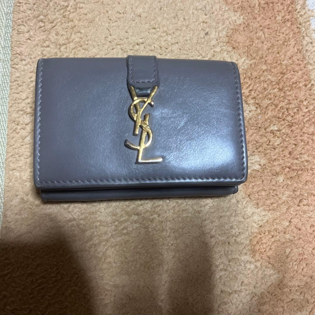 SAlNT LAURENT三つ折り財布（グレー）