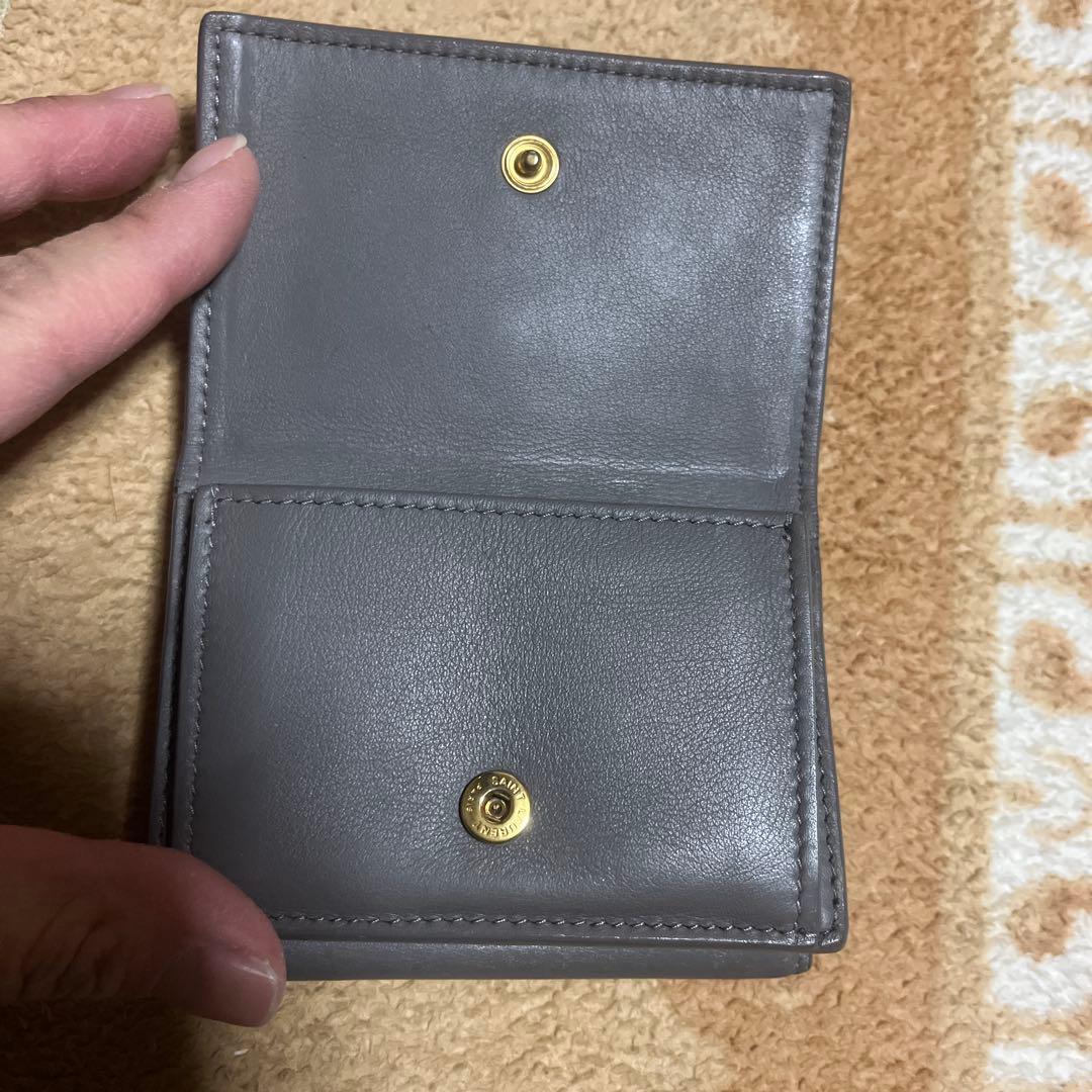 SAlNT LAURENT三つ折り財布（グレー）