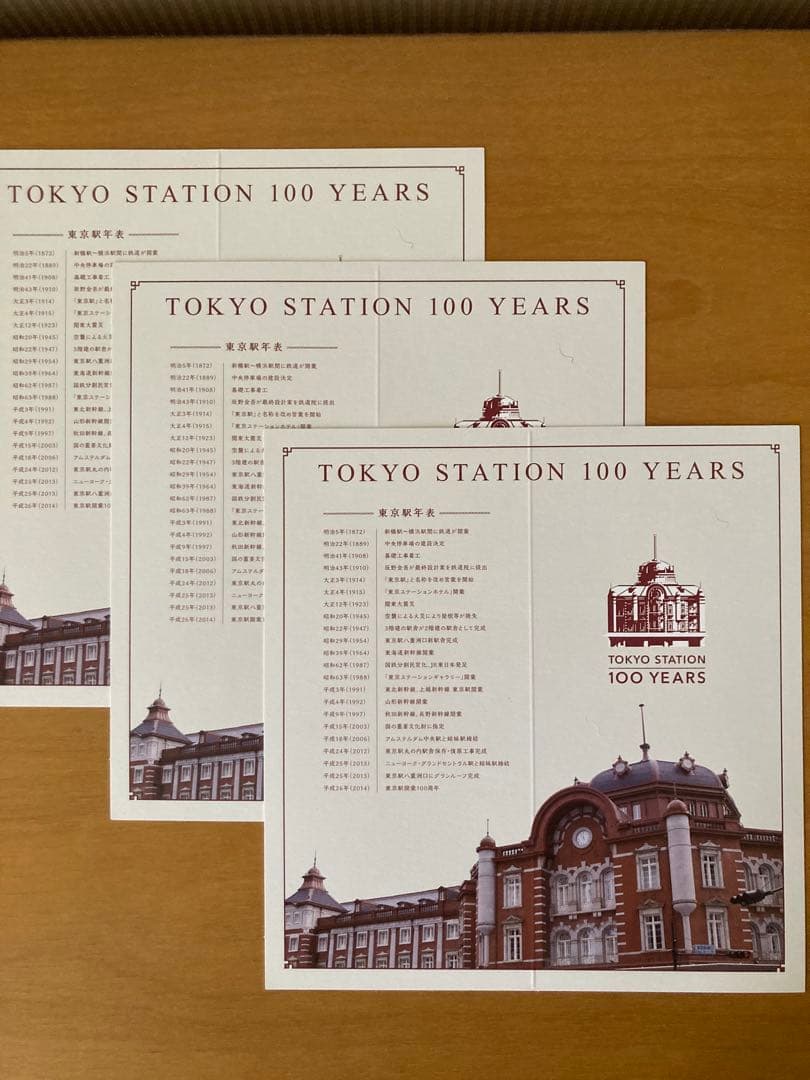 限定　東京駅開業100周年記念Suica 3枚セット
