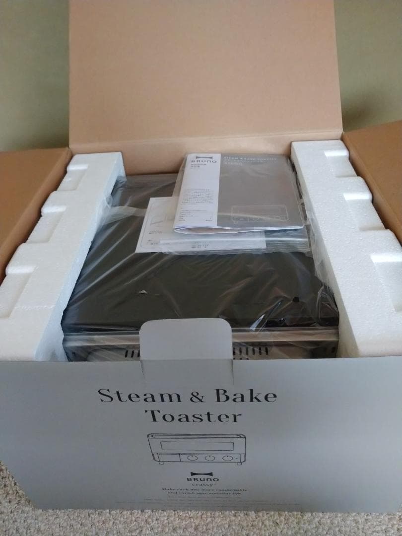 新品 未使用 BRUNO スチーム＆ベイク トースターブラック
