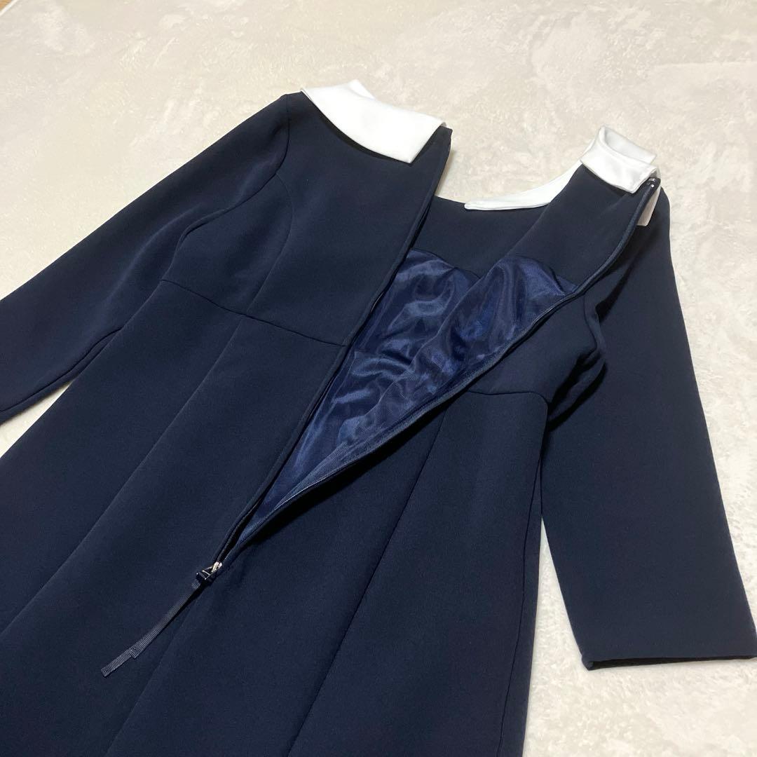 新品❣️ REGINA RISURRE 2way Aラインワンピース 白襟 M