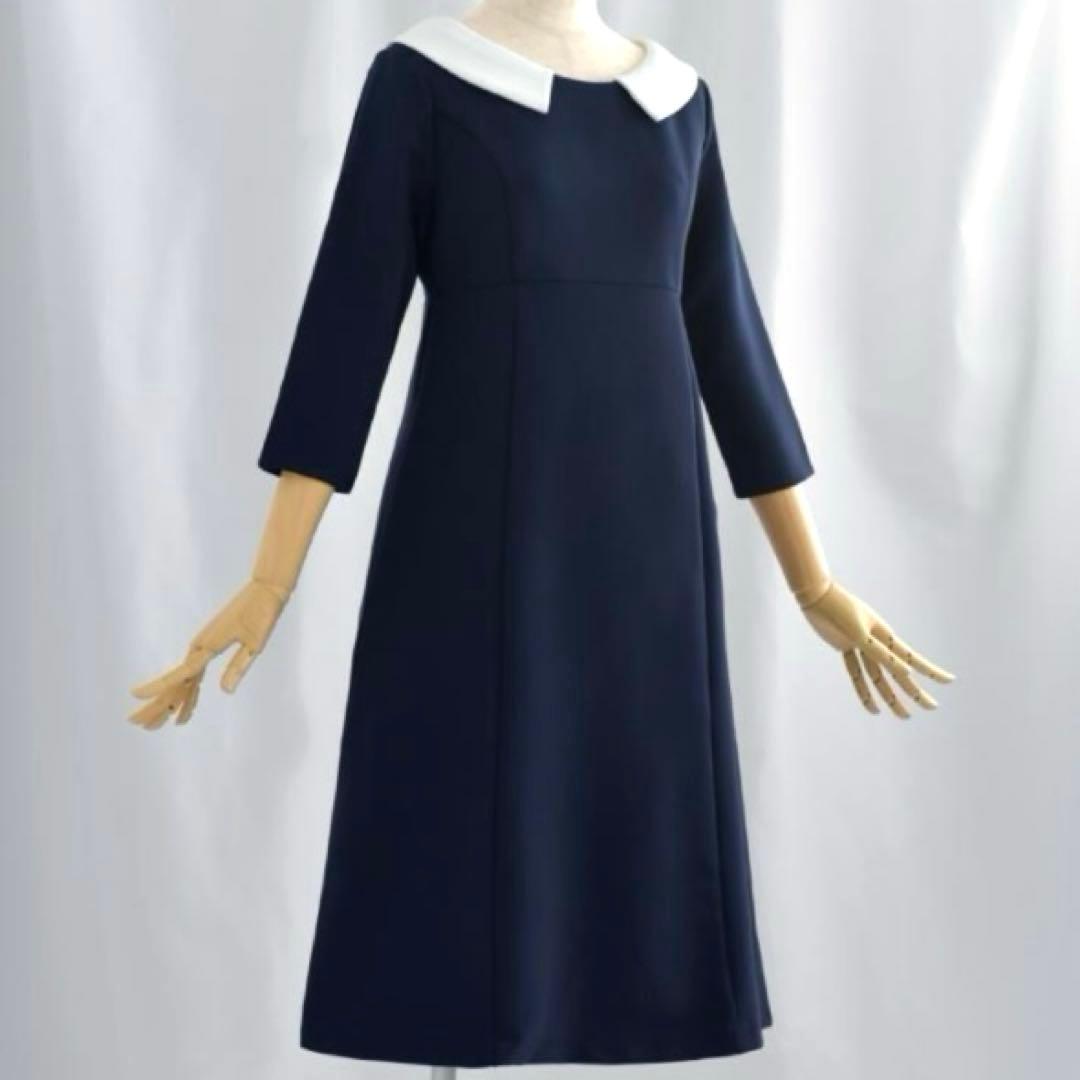 新品❣️ REGINA RISURRE 2way Aラインワンピース 白襟 M
