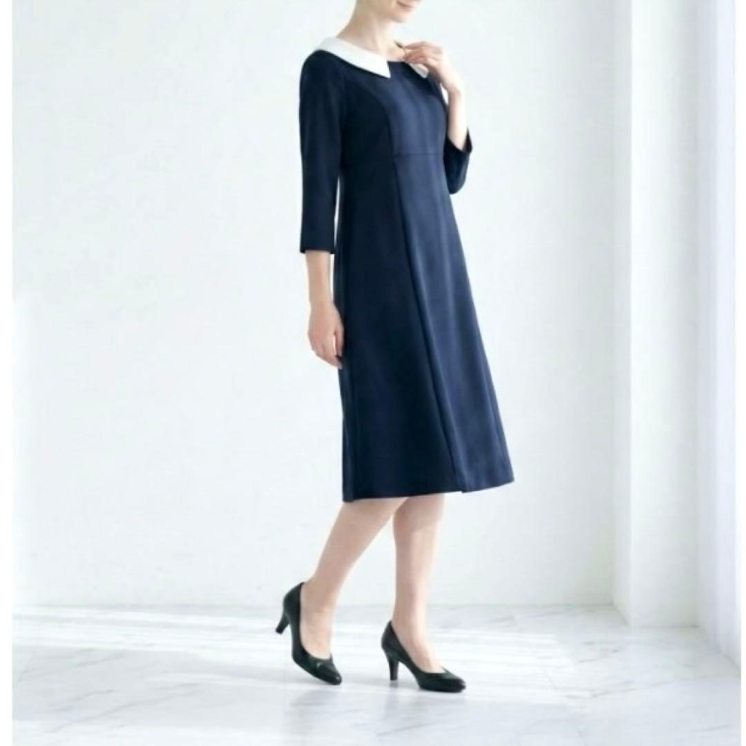 新品❣️ REGINA RISURRE 2way Aラインワンピース 白襟 M