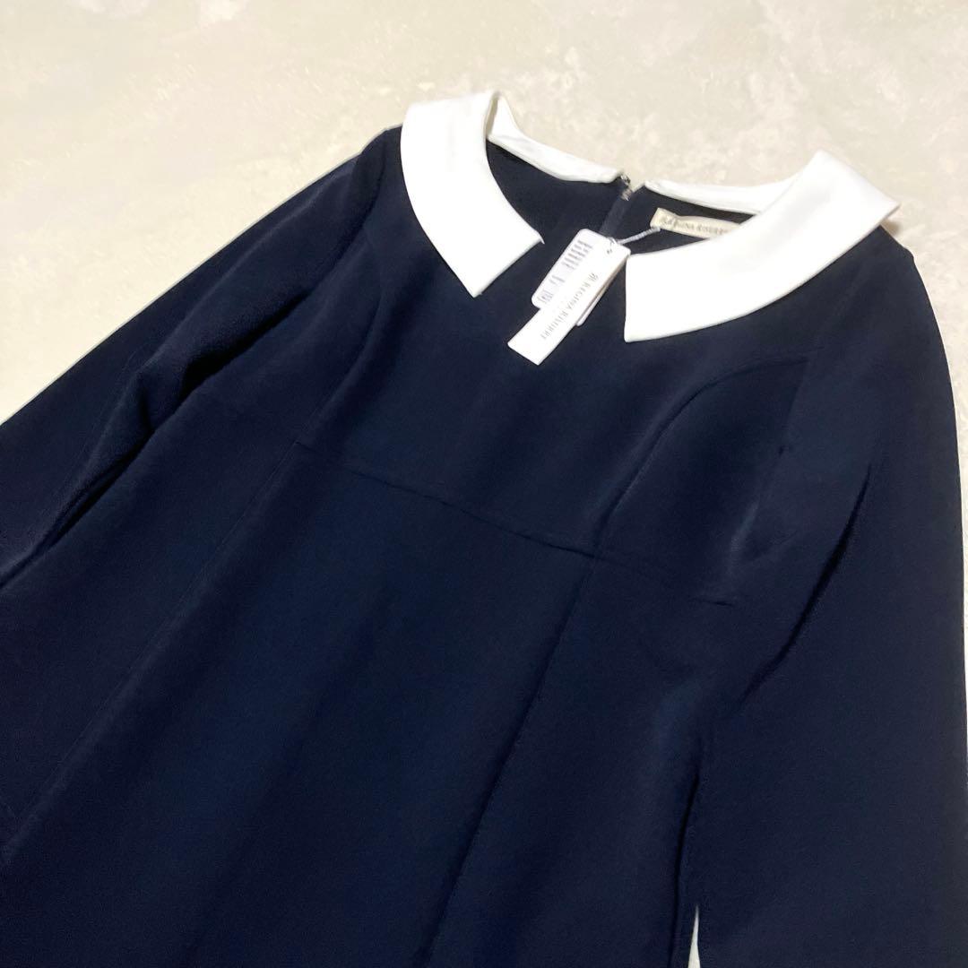 新品❣️ REGINA RISURRE 2way Aラインワンピース 白襟 M