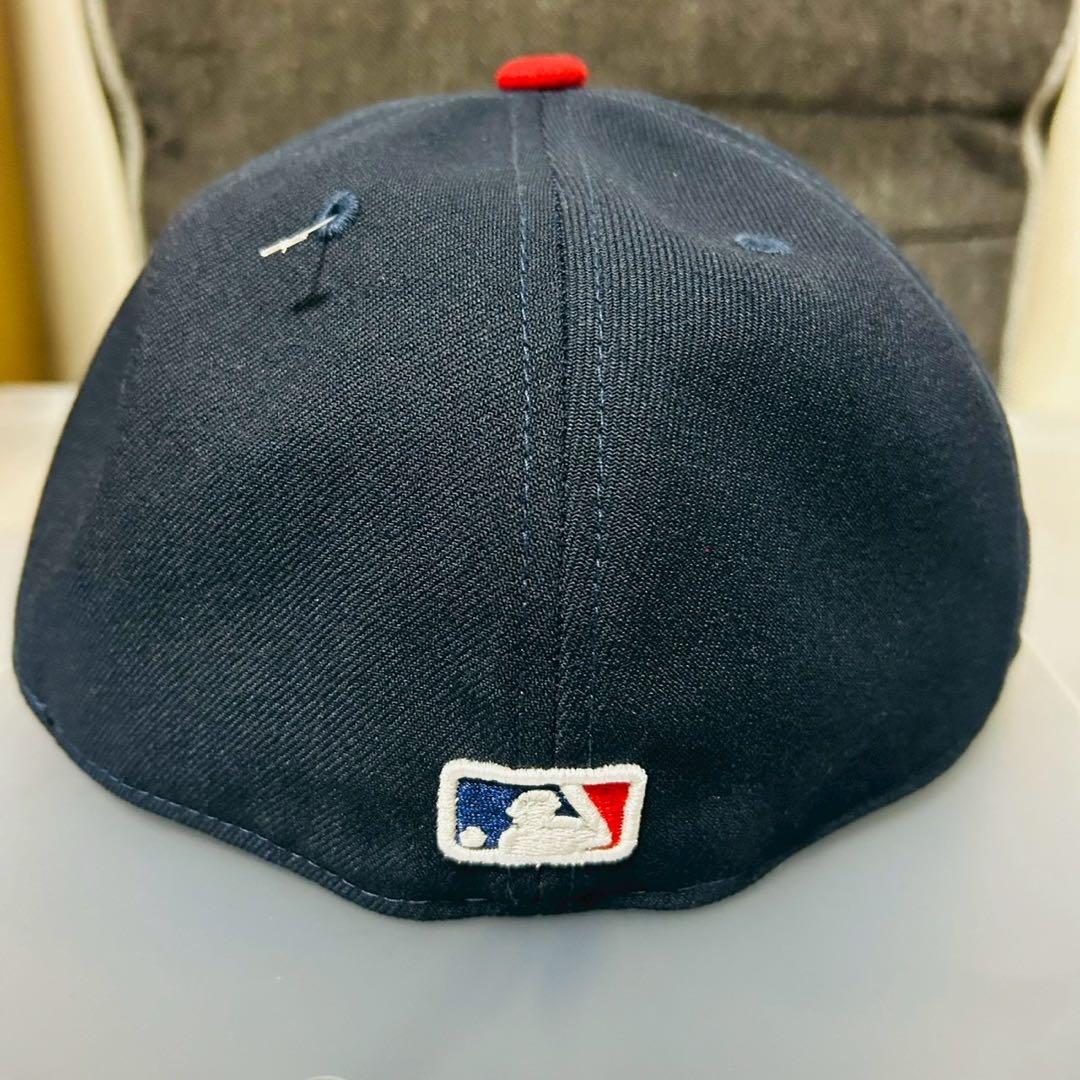 t*s様 新品未使用 ニューエラ インディアンス 刺繍ロゴ キャップ 58.7c