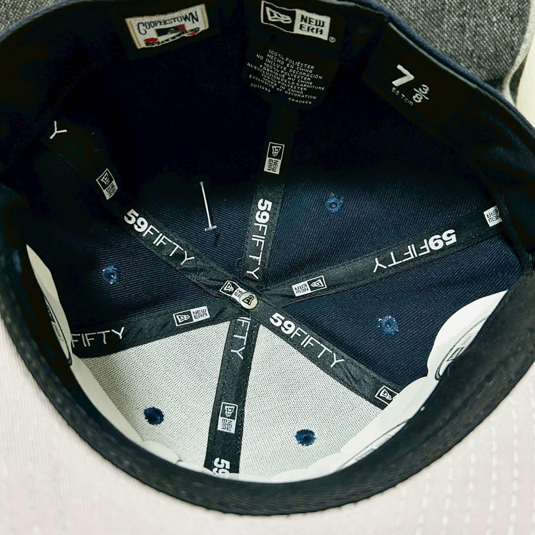 t*s様 新品未使用 ニューエラ インディアンス 刺繍ロゴ キャップ 58.7c