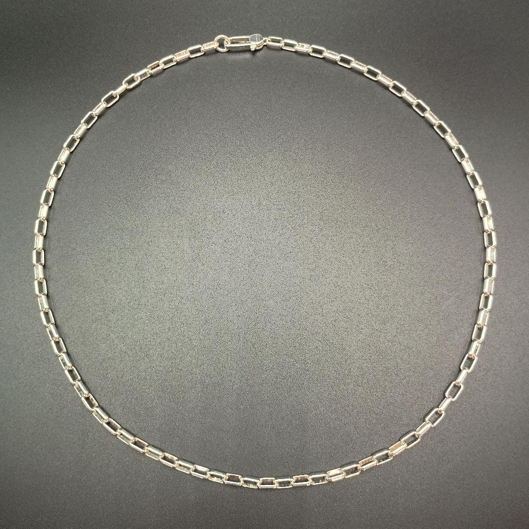 【美品】GUCCI 中太オーバルチェーン 50cm 4mm Ag925 男女兼用