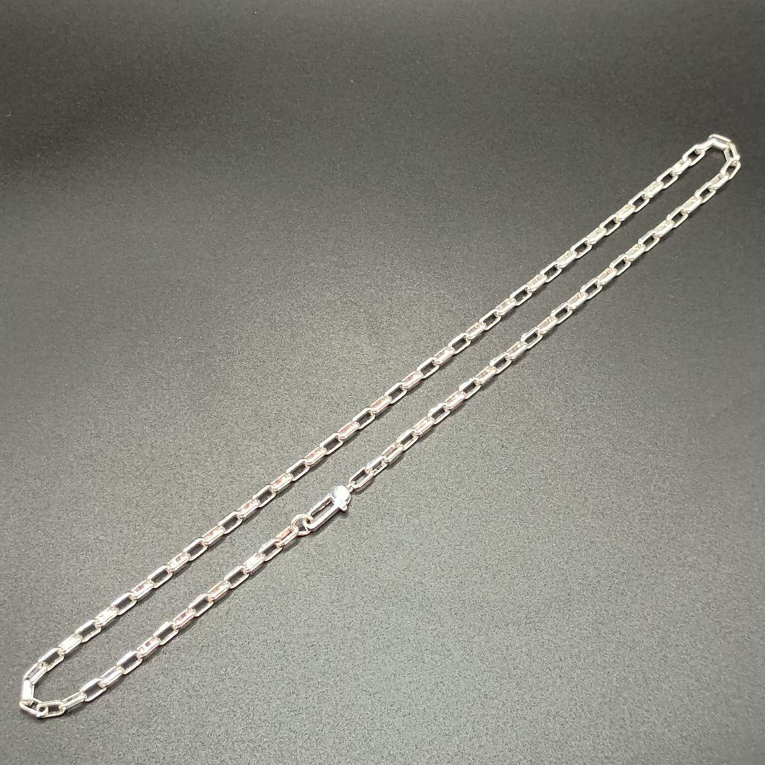【美品】GUCCI 中太オーバルチェーン 50cm 4mm Ag925 男女兼用